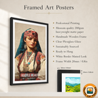Kabyle Beauty - Algeria - Travel Poster Vintage Style Wall Art Print - Art Print - Travel Art Poster