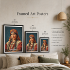 Kabyle Beauty - Algeria - Travel Poster Vintage Style Wall Art Print - Art Print - Travel Art Poster