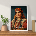Kabyle Beauty - Algeria - Travel Poster Vintage Style Wall Art Print - Art Print - Travel Art Poster