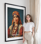 Kabyle Beauty - Algeria - Travel Poster Vintage Style Wall Art Print - Art Print - Travel Art Poster