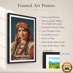 Kabyle Beauty - Algeria - Travel Poster Vintage Style Wall Art Print - Art Print - Travel Art Poster