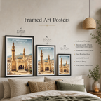 Ketchaoua Mosque - Algeria - Travel Poster Vintage Style Wall Art Print - Art Print - Travel Art Poster
