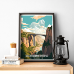Mellahslimane Overpass - Algeria - Travel Poster Vintage Style Wall Art Print - Art Print - Travel Art Poster
