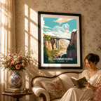 Mellahslimane Overpass - Algeria - Travel Poster Vintage Style Wall Art Print - Art Print - Travel Art Poster