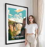 Mellahslimane Overpass - Algeria - Travel Poster Vintage Style Wall Art Print - Art Print - Travel Art Poster