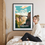 Mellahslimane Overpass - Algeria - Travel Poster Vintage Style Wall Art Print - Art Print - Travel Art Poster