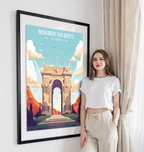 Monument Aux Morts - Algeria - Travel Poster Vintage Style Wall Art Print - Art Print - Travel Art Poster