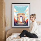 Monument Aux Morts - Algeria - Travel Poster Vintage Style Wall Art Print - Art Print - Travel Art Poster