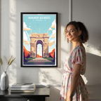 Monument Aux Morts - Algeria - Travel Poster Vintage Style Wall Art Print - Art Print - Travel Art Poster