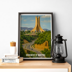 Monument of Martyrs - Algeria - Travel Poster Vintage Style Wall Art Print - Art Print - Travel Art Poster