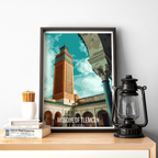 Mosque of Tlemcen - Algeria - Travel Poster Vintage Style Wall Art Print - Art Print - Travel Art Poster