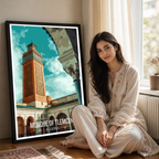 Mosque of Tlemcen - Algeria - Travel Poster Vintage Style Wall Art Print - Art Print - Travel Art Poster