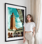 Mosque of Tlemcen - Algeria - Travel Poster Vintage Style Wall Art Print - Art Print - Travel Art Poster