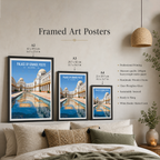 Palace of Grande Poste - Algeria - Travel Poster Vintage Style Wall Art Print - Art Print - Travel Art Poster