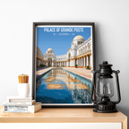 Palace of Grande Poste - Algeria - Travel Poster Vintage Style Wall Art Print - Art Print - Travel Art Poster