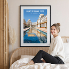 Palace of Grande Poste - Algeria - Travel Poster Vintage Style Wall Art Print - Art Print - Travel Art Poster