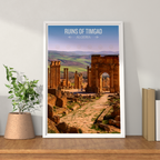 Ruins of Timgad - Algeria - Travel Poster Vintage Style Wall Art Print - Art Print - Travel Art Poster