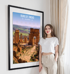 Ruins of Timgad - Algeria - Travel Poster Vintage Style Wall Art Print - Art Print - Travel Art Poster