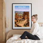 Ruins of Timgad - Algeria - Travel Poster Vintage Style Wall Art Print - Art Print - Travel Art Poster