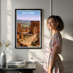 Ruins of Timgad - Algeria - Travel Poster Vintage Style Wall Art Print - Art Print - Travel Art Poster