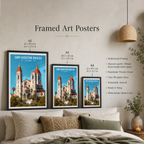 Saint Augustine Basilica - Algeria - Travel Poster Vintage Style Wall Art Print - Art Print - Travel Art Poster