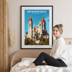 Saint Augustine Basilica - Algeria - Travel Poster Vintage Style Wall Art Print - Art Print - Travel Art Poster