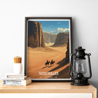 Tassili N'Ajjer - Algeria - Travel Poster Vintage Style Wall Art Print - Art Print - Travel Art Poster