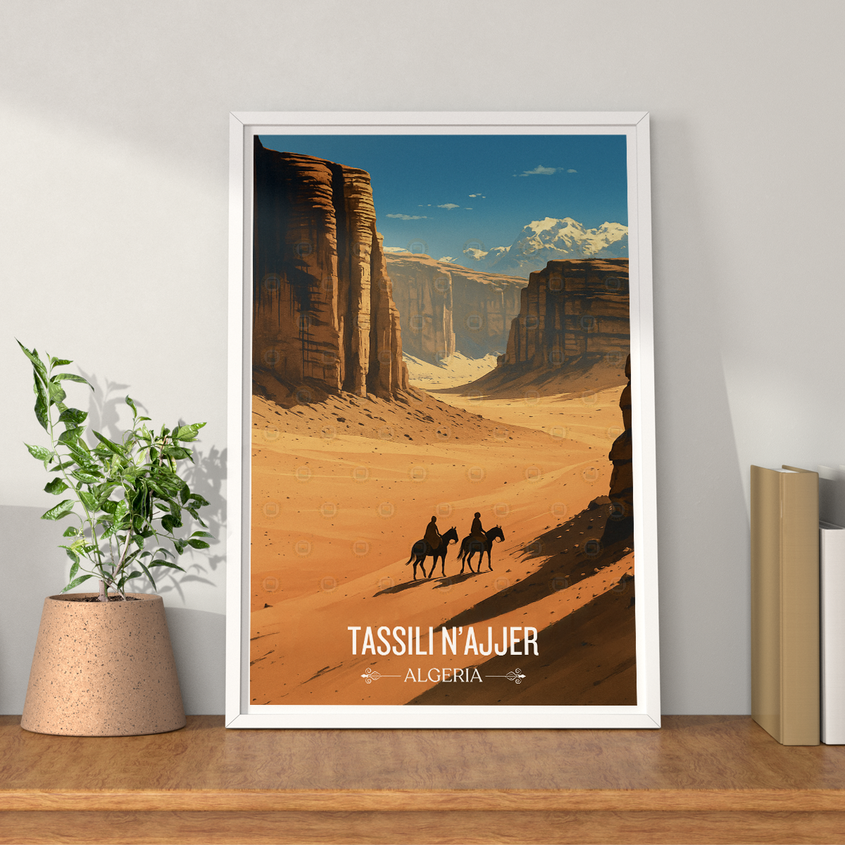 Tassili N'Ajjer - Algeria - Travel Poster Vintage Style Wall Art Print - Art Print - Travel Art Poster