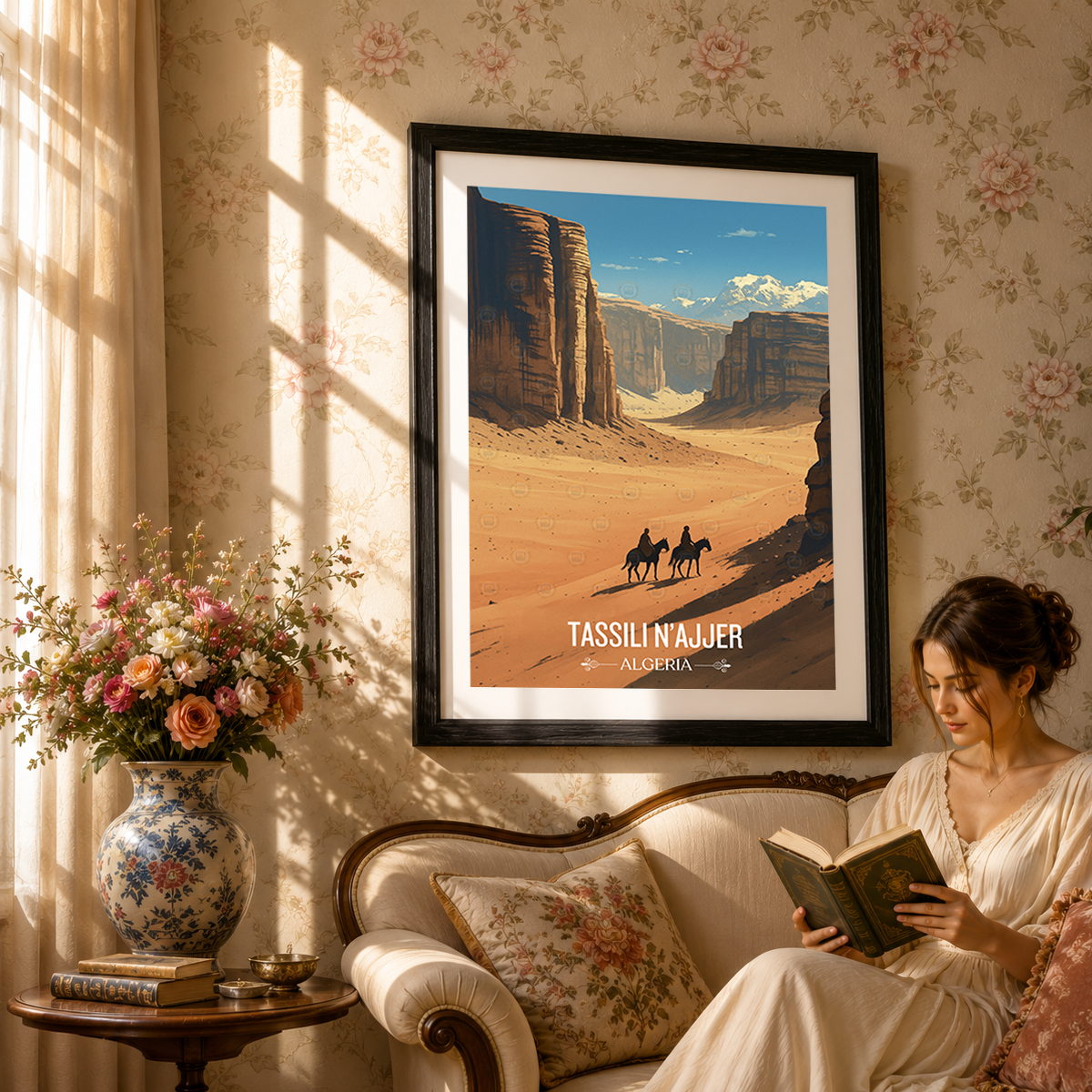 Tassili N'Ajjer - Algeria - Travel Poster Vintage Style Wall Art Print - Art Print - Travel Art Poster
