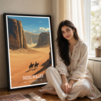 Tassili N'Ajjer - Algeria - Travel Poster Vintage Style Wall Art Print - Art Print - Travel Art Poster