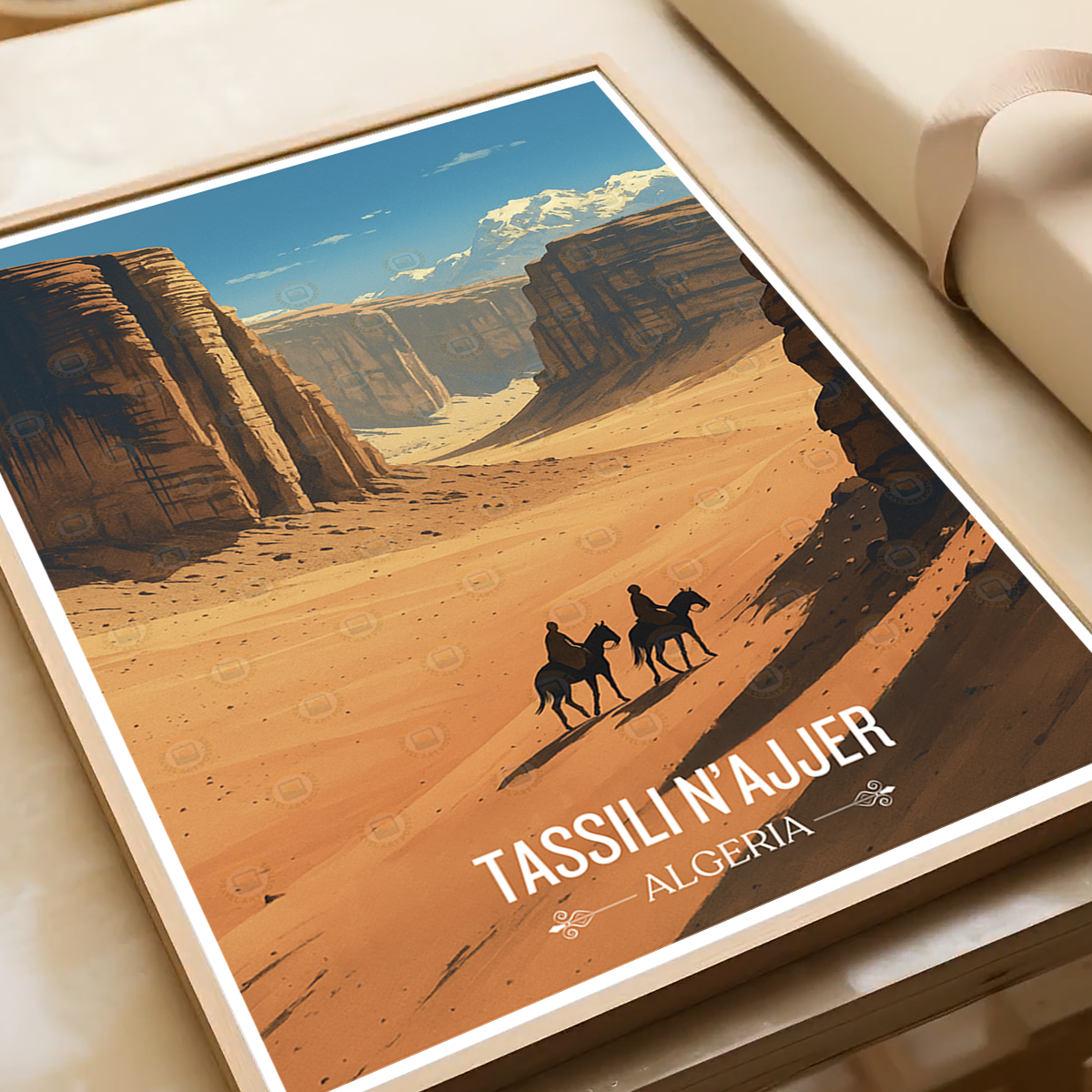 Tassili N'Ajjer - Algeria - Travel Poster Vintage Style Wall Art Print - Art Print - Travel Art Poster