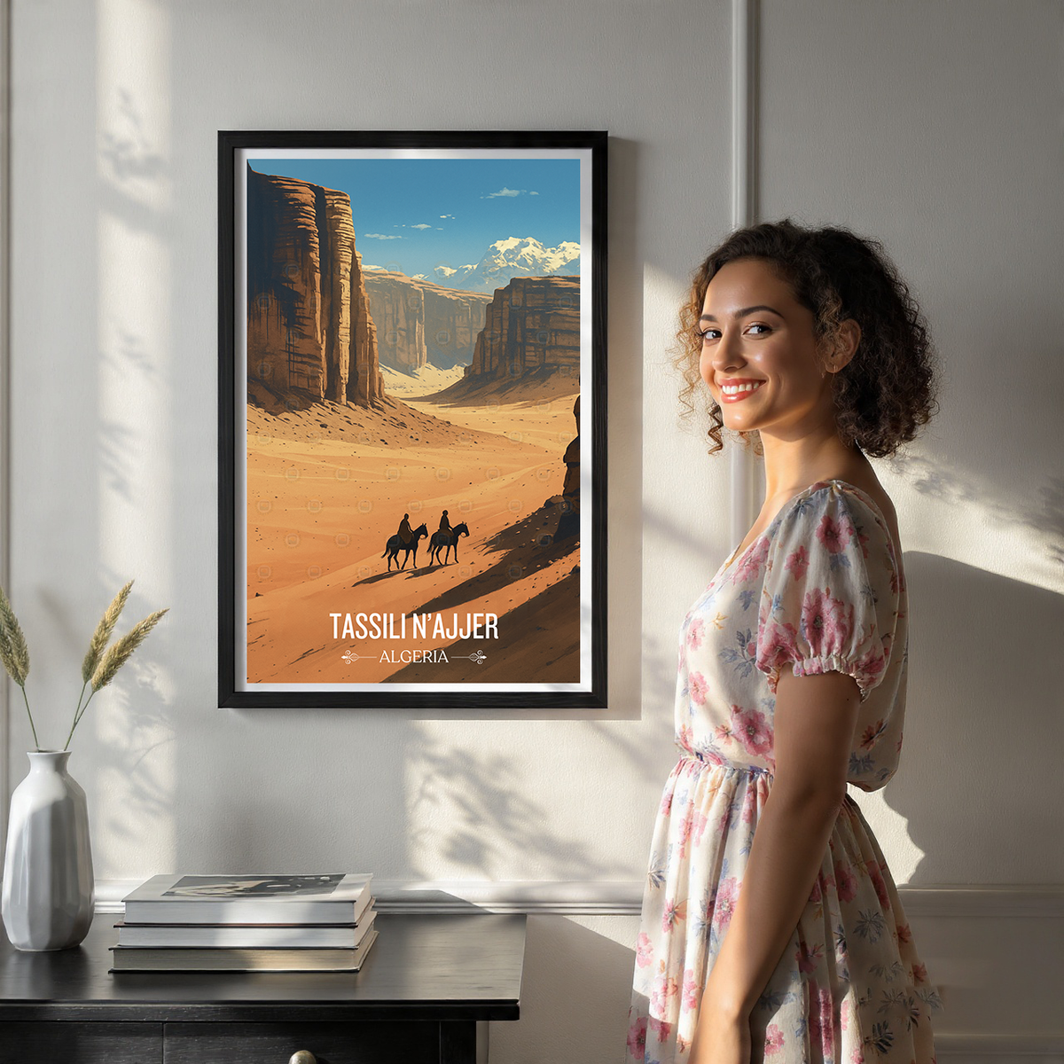 Tassili N'Ajjer - Algeria - Travel Poster Vintage Style Wall Art Print - Art Print - Travel Art Poster