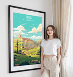 Tipasa - Algeria - Travel Poster Vintage Style Wall Art Print - Art Print - Travel Art Poster