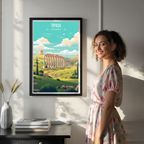 Tipasa - Algeria - Travel Poster Vintage Style Wall Art Print - Art Print - Travel Art Poster