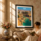 Tipasa - Algeria - Travel Poster Vintage Style Wall Art Print - Art Print - Travel Art Poster