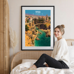 Tipasa - Algeria - Travel Poster Vintage Style Wall Art Print - Art Print - Travel Art Poster