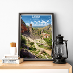Djemila - Algeria - Travel Poster Vintage Style Wall Art Print - Art Print - Travel Art Poster