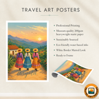 Angola - Travel Poster Vintage Style Wall Art Print - Art Print - Travel Art Poster