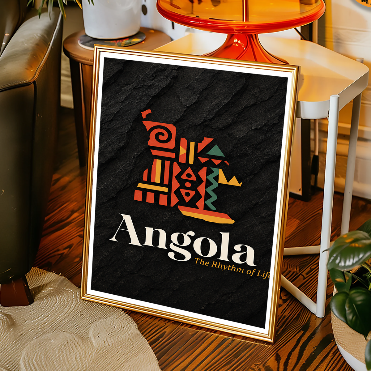Angola - Travel Poster Vintage Style Wall Art Print - Art Print - Travel Art Poster