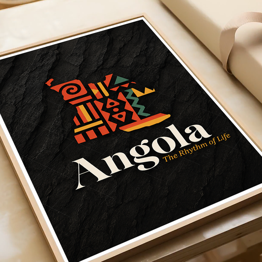 Angola - Travel Poster Vintage Style Wall Art Print - Art Print - Travel Art Poster