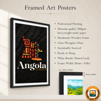 Angola - Travel Poster Vintage Style Wall Art Print - Art Print - Travel Art Poster