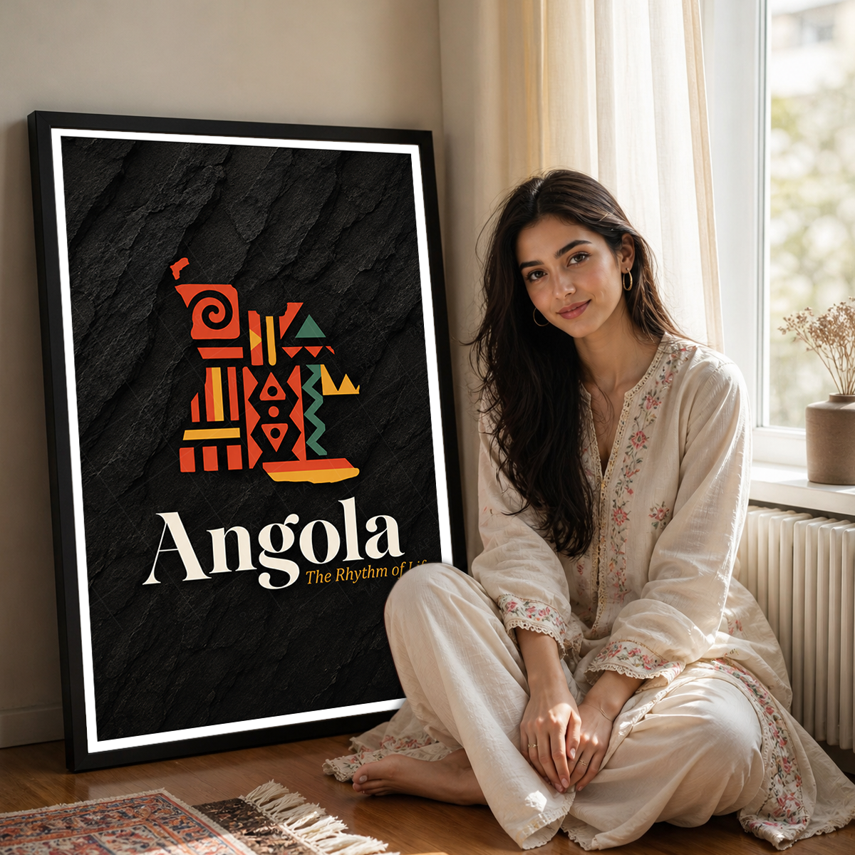 Angola - Travel Poster Vintage Style Wall Art Print - Art Print - Travel Art Poster