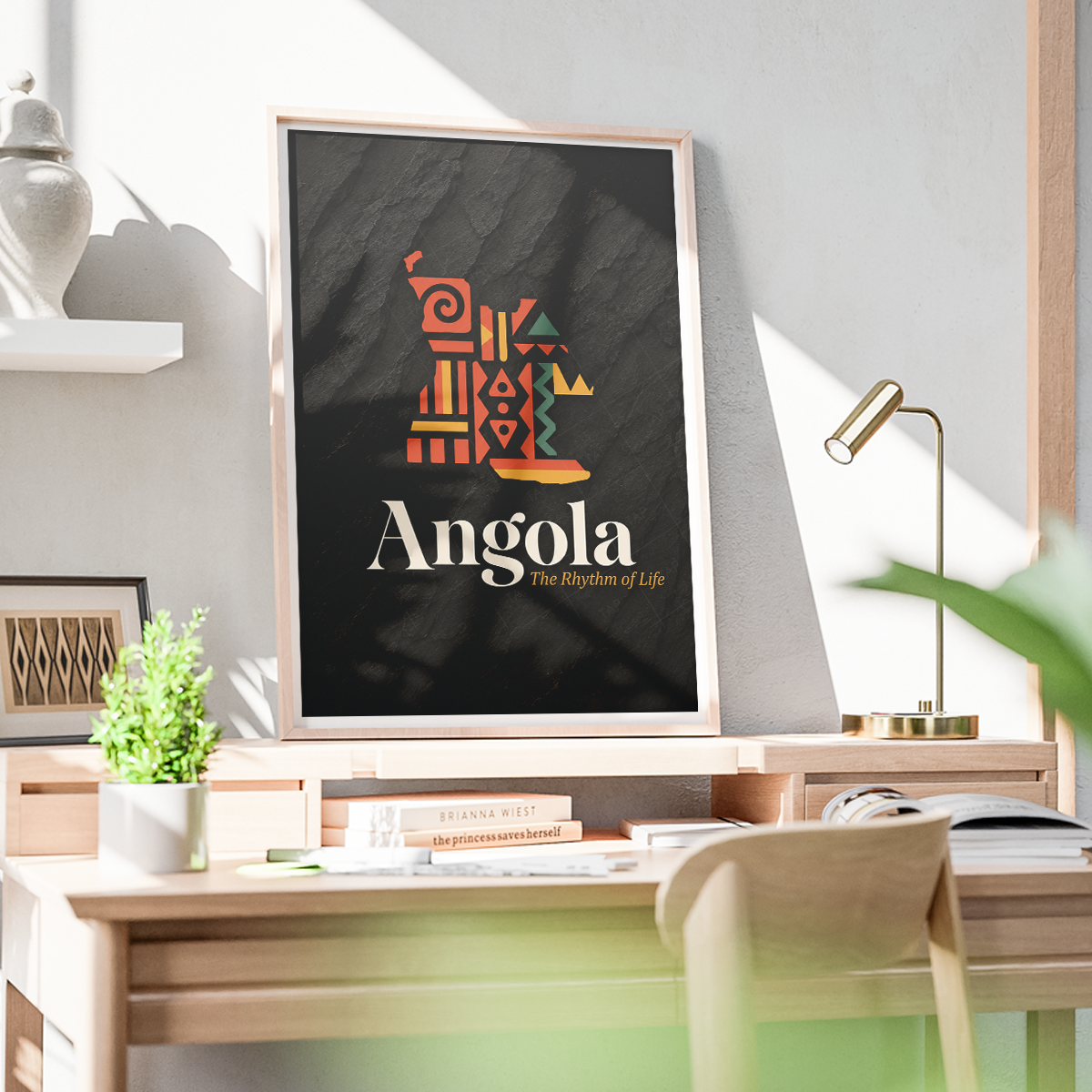 Angola - Travel Poster Vintage Style Wall Art Print - Art Print - Travel Art Poster