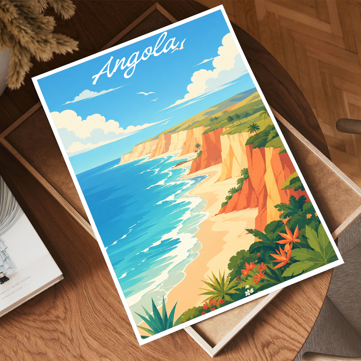 Angola - Travel Poster Vintage Style Wall Art Print - Art Print - Travel Art Poster