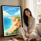 Angola - Travel Poster Vintage Style Wall Art Print - Art Print - Travel Art Poster