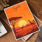 Angola - Travel Poster Vintage Style Wall Art Print - Art Print - Travel Art Poster
