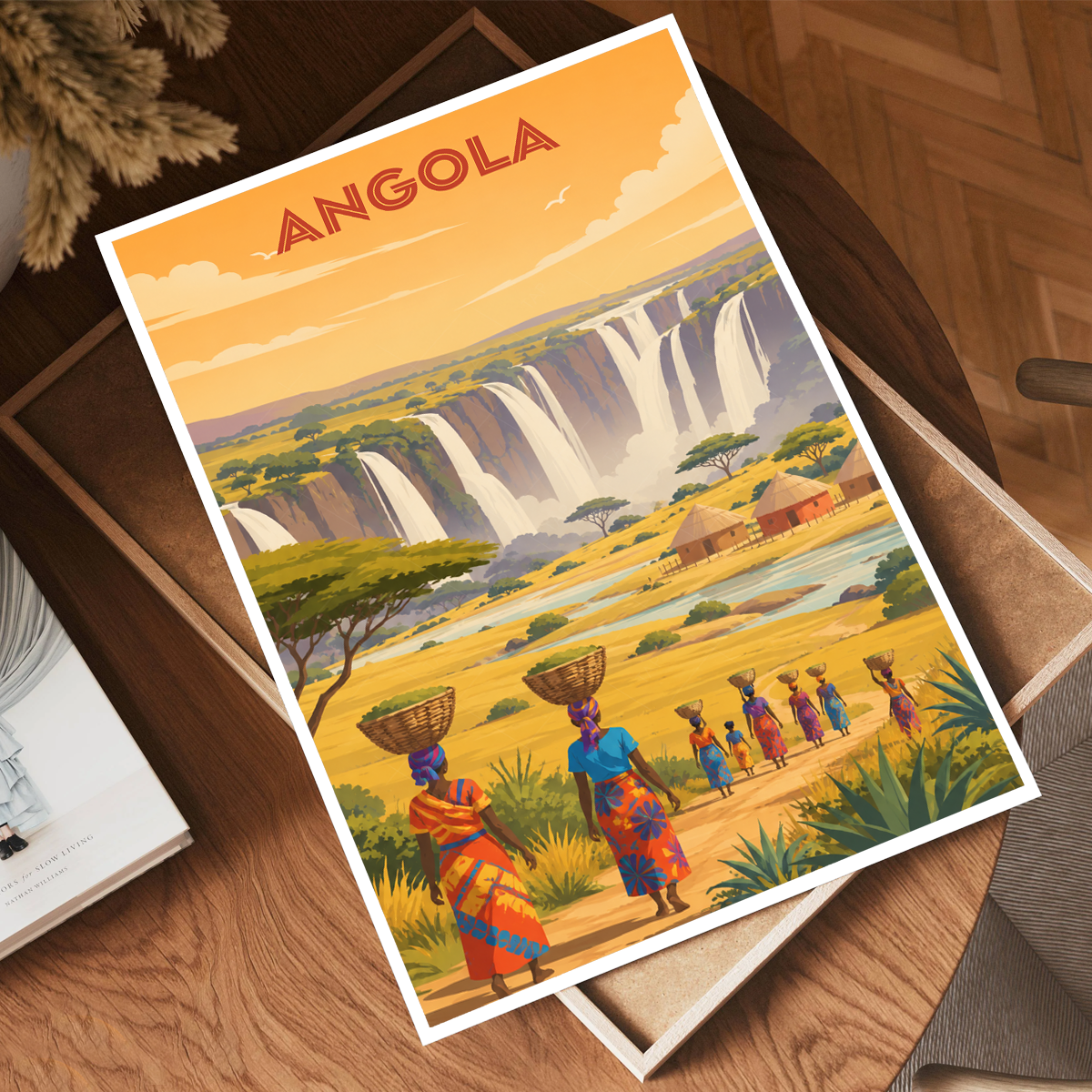 Angola - Travel Poster Vintage Style Wall Art Print - Art Print - Travel Art Poster