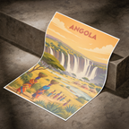 Angola - Travel Poster Vintage Style Wall Art Print - Art Print - Travel Art Poster