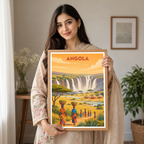 Angola - Travel Poster Vintage Style Wall Art Print - Art Print - Travel Art Poster