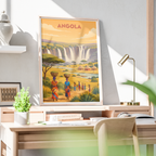 Angola - Travel Poster Vintage Style Wall Art Print - Art Print - Travel Art Poster